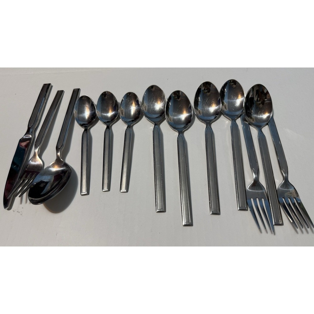 Cambridge 18/8 Stainless China 13 Piece Flatware Lot